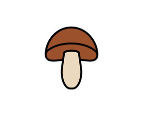 Mushroom premium line icon. Simple high quality pictogram. Modern outline style icons. Stroke vector illustration on a white background. 