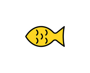 Fish premium line icon. Simple high quality pictogram. Modern outline style icons. Stroke vector illustration on a white background. 