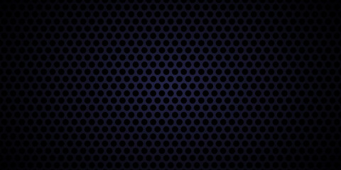 Dark carbon texture. Metal grid black steel background.