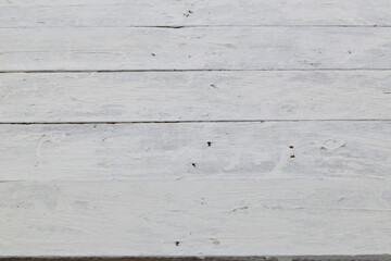 Fototapeta na wymiar white wood table background texture