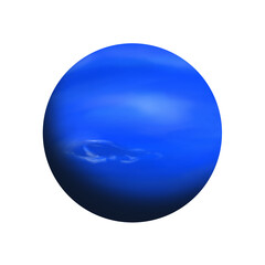 Neptune planet isolated on white © Anna