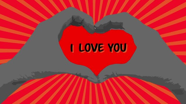 Valentines Day - Hands forming a heart