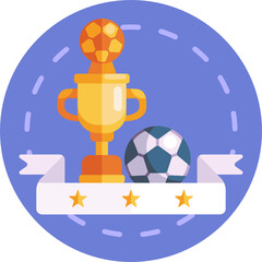 minimal soccer colour icon