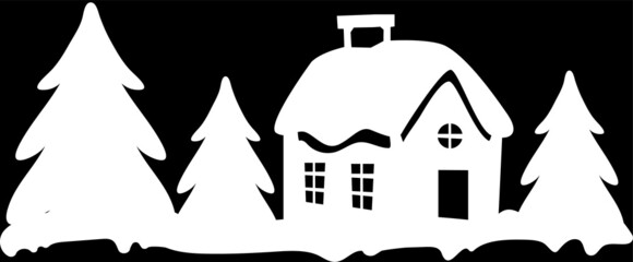 Fototapeta premium illustration of a house