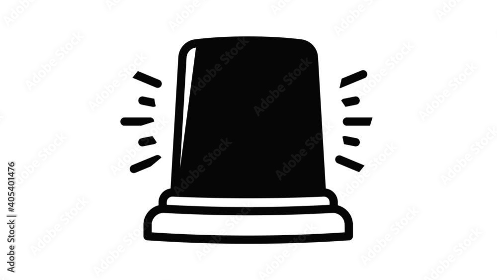 Poster flasher icon animation best object on white background