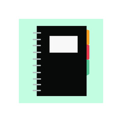  notebook icon on the white background