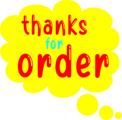 thans for order icon sign