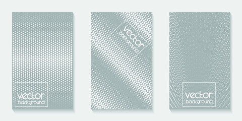 White and gray halftone random , vector background 