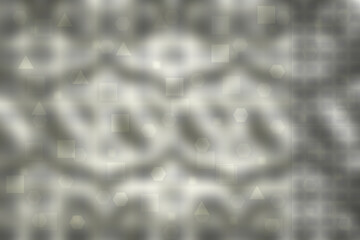 Abstract gray modern futuristic technology and business background texture with mixed geometrical figures. Medical structure, artificial intelligence and science presentation backdrop.