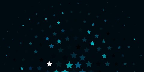 Light BLUE vector background with colorful stars.