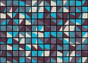 Abstract Geometric Pattern generative computational art illustration