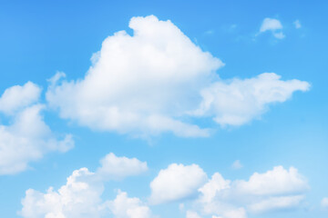 Beautiful cirrus clouds on blue sky on a sunny day background texture. wallpaper skybox