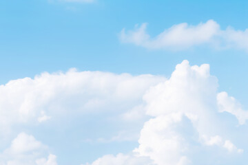 Beautiful cirrus clouds on blue sky on a sunny day background texture. wallpaper skybox