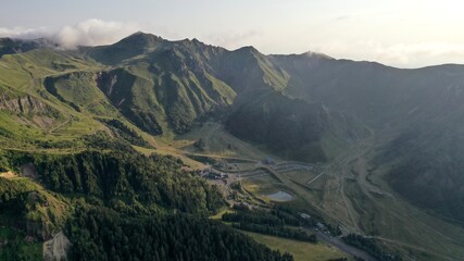 Naklejka premium Chaine des puys et puy-de-Sancy en Auvergne