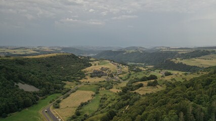 Fototapeta premium Chaine des puys et puy-de-Sancy en Auvergne