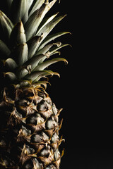 Pineapple isolated on black background © Exploder