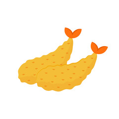 Tempura vector. Tempura on white background.