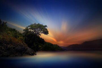 beautiful time before sunrise come 