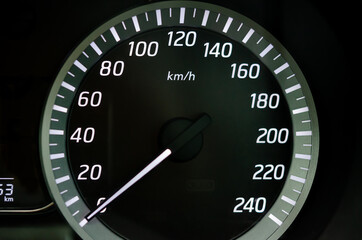 Car speed dashboard