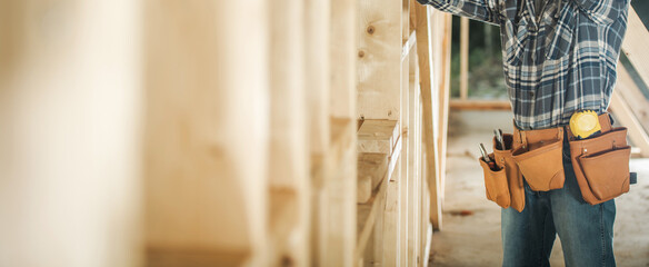Wooden House Skeleton Construction