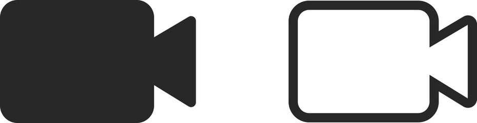 video camera icon . web icon set .vector illustration
