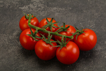 Fresh ripe cherry tomato branch