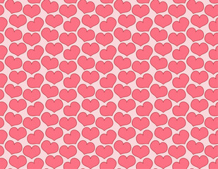 A seamless beautiful heart pattern. Valentines Day. Love. Wedding