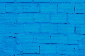 part of blue brick wall