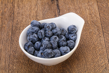 Sweet fresh juicy blueberries heap