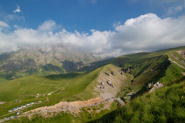 mountain landscape in summer
