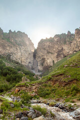 Syltran-su  (Sultan-su) waterfall in the mountains