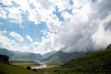 landscape with clouds