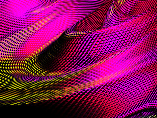 Colorful Liquid metallic wavy background