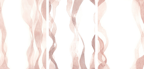 Fototapeta premium abstract brown watercolor paintings with different pressure mixtures. layered paintings overlap with beautiful compositions. art backgrounds for design elements, prints, posters, textures, etc.