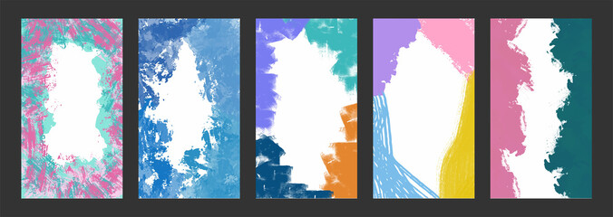 Set of memphis style backround, abstract background, for you design.