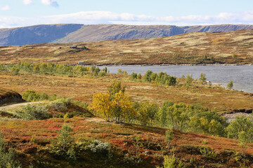 Fototapeta na wymiar Lake Stor Sverje, Norway