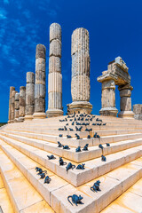 Apollon Smintheion Temple ruins panoramic view in Canakkale Province in Turkey