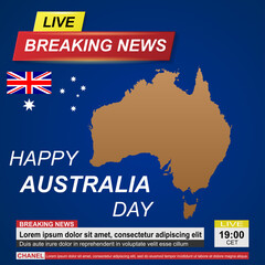 Obraz na płótnie Canvas Australia day background