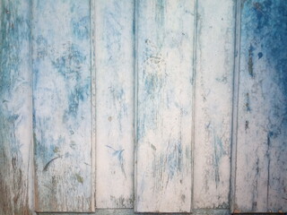 Blue wood texture background surface with old natural pattern