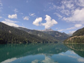 Incontamined Nature. Sauris Lake, Friuli.