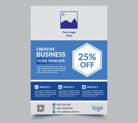 Modern Corporate Flyer Design template vector and Print ready editable