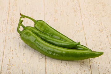 Ripe tasty spicy green pepper