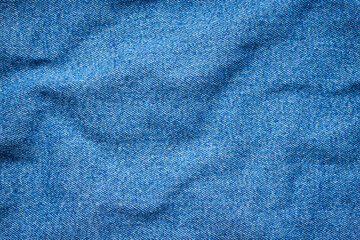 Jeans texture, denim jeans background. Top view, place for text.