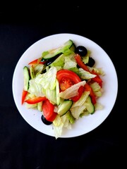 salad with vegetables