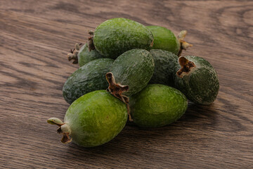 Tropical green sweet fruit Feijoa