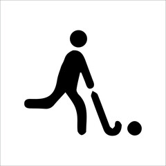 Winter sports hockey vector icons