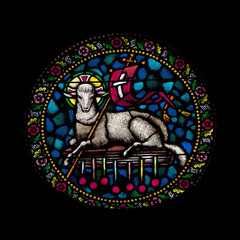 Lamb stained glass