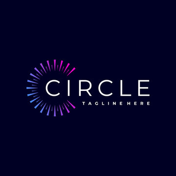spark circle logo design template