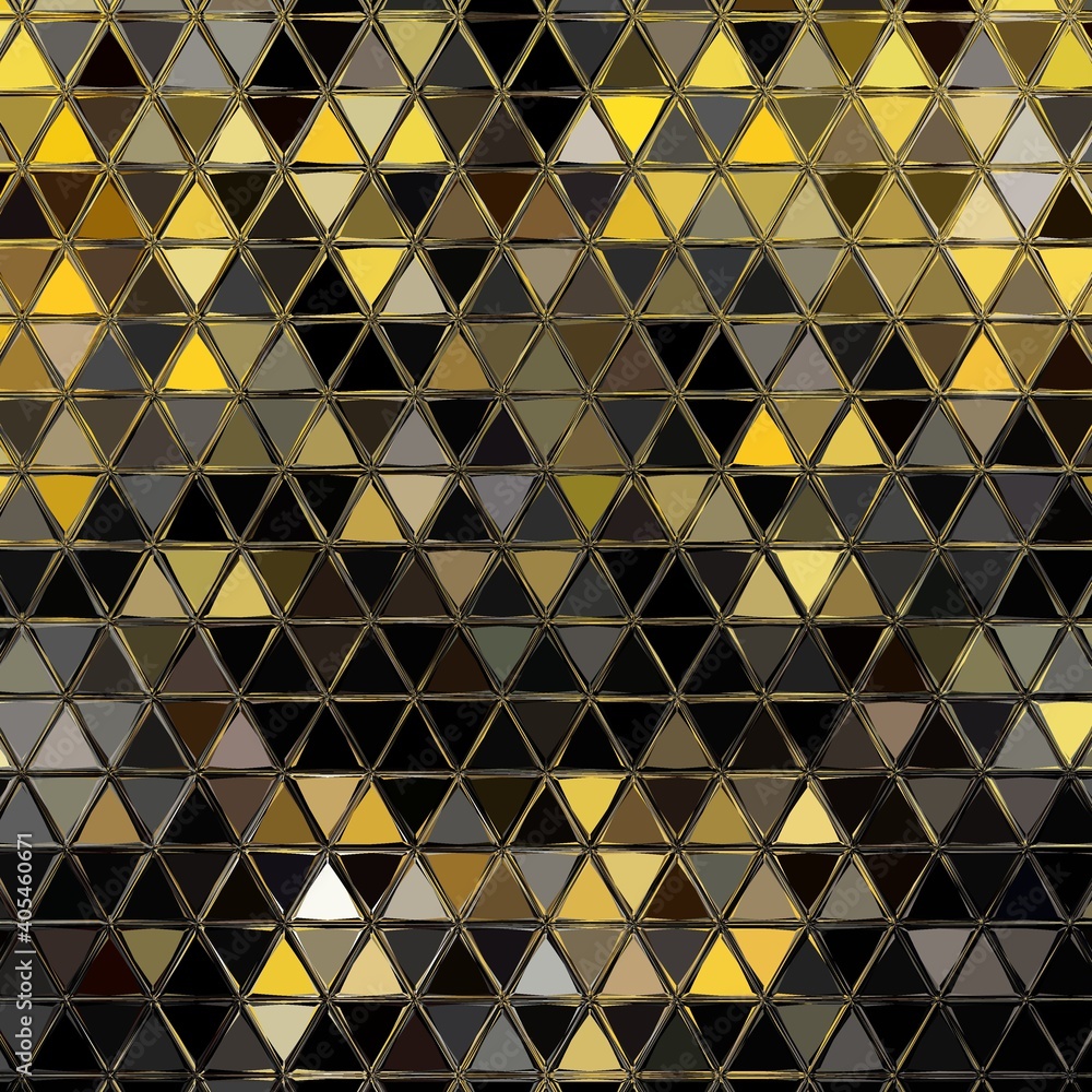 Poster golden yellow and grey on a black background intricate patterns and designs inspired by the colours 