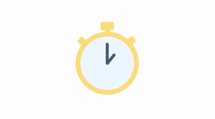 Vector Isolated Illustration of a Clock. Time Icon, Chronometer Icon